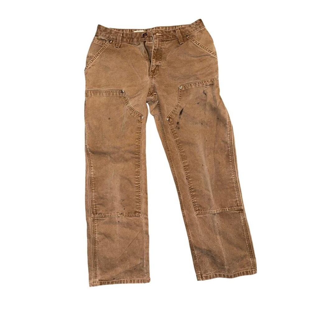 Vintage/Y2K Carhartt WB136 Womens 8x30 Brown low rise Double Knee Work Pants